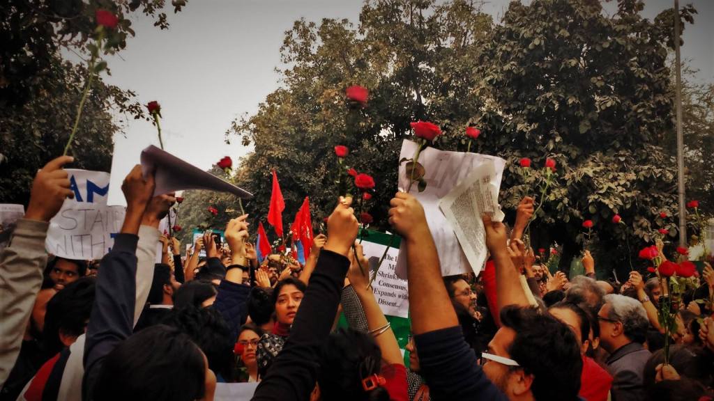 Coverage of the Indian Student Movement for the Right to&nbsp;Dissent